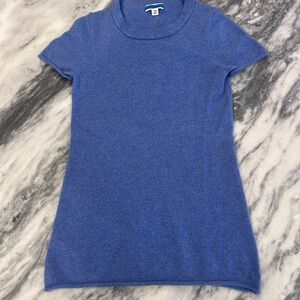 J. Crew Soft Blue Cashmere Sweater Tee